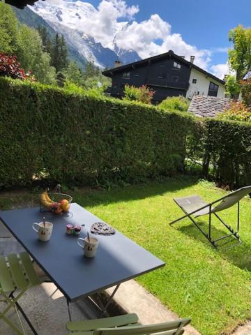 Studio Au Calme Avec Jardin Et Vue Mont-Blanc Chamonix Exterior foto