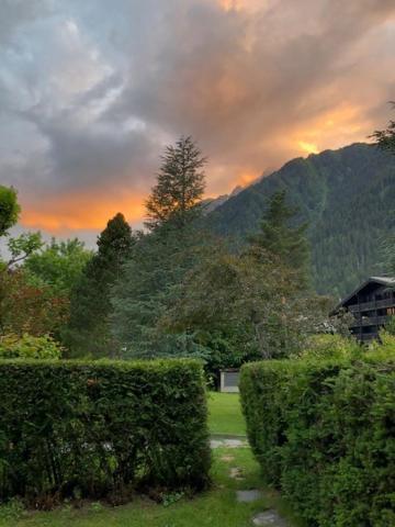 Studio Au Calme Avec Jardin Et Vue Mont-Blanc Chamonix Exterior foto
